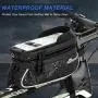 WOTOW Bicycle Phone Mount Bags, Waterproof Bike Front Frame Top Tube Handlebar MTB Cycling Bag with TPU Touch Screen Cell Phone Holder, Fits for iphone7 8 Plus/XR/Xs Max Samsung Huawei Up to 6.6" WOTOW Bicycle Phone Mount Bags, Waterproof Bike Front Frame Top Tube Handlebar MTB Cycling Bag with TPU Touch Screen Cell Phone Holder, Fits for iphone7 8 Plus/XR/Xs Max Samsung Huawei Up to 6.6"
