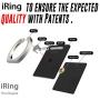 iRing Original by AAUXX Cell Phone Ring Holder, Mobile Finger Grip Ring Stand Compatible with iPhone, Samsung, Other Android Smartphones and Tablets.(Black)