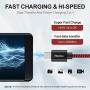 CLEEFUN USB Type C Charger Cable Fast Charging, [6-Pack, 3/3/6/6/10/10 ft] Nylon Braided USB C Cable Compatible with Samsung Galaxy S10e S10 S9 S8 Plus S10+, Note 9 10 8, Moto G8 G7 G6, LG G8 G7 G6