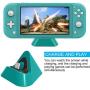 IUGGAN Charging Dock for Nintendo Switch Lite and Nintendo Switch Mini, Compact Charging Stand Station for Cell Phone with Type C Input Port (Turquoise)