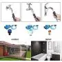 Pet Bathing Tool Pet Grooming Glove Pet Hair Remover for Dog Bath with Long Hose & 3 Adapters Compatible Shower Bath Tub & Outdoor Garden