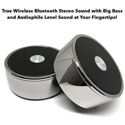 True Wireless Speakers: Twin Portable TWS Bluetooth Mini Stereo Speaker Dual Set Big Bass for Apple iPhone iOS Google Android Samsung Galaxy Nexus Smart Phones Laptops MAC PC Tablets Smartphones Echo