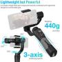 CINEPEER C11 3-Axis Gimbal Stabilizer for Smartphone, Powered by ZHIYUN-Gimbal for iPhone-Android Video Recording with Handbag,Dolly Zoom, Timelapse, Panorama