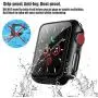 Alinsea Screen Protector for Apple Watch 40mm Case with Built-in Tempered Glass Screen Protector [2 Pack] [Daily Waterproof] [3D Full Coverage] All Around Cover Bumper Case for iwatch 40mm Series 4/5
