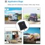 Cell Phone Signal Booster for RV, Motorhome, Camper, Cabin, Trailer and Boat - Dual Band 12/13/17 700Mhz Mobile Cellular Repeater Kit Boosts 4G Data and Volte for Multiple Users.