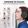 Esonstyle Over-Ear Bluetooth Headphones,Foldable Wireless Bluetooth Stereo Headset Wired Headphone with Handsfree Call Working with All 3.5 mm Music Device and Mobile Phone
