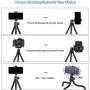 ULANZI Camera Tripod, Mini Flexible Tripod Stand with Hidden Phone Holder w Cold Shoe Mount, 1/4 Screw for Magic Arm, Universal for iPhone 11 Pro Max XS Max X 8 7 Samsung Canon Nikon Sony Cameras