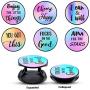6 Pieces Foldable Expanding Stand Holder Inspirational Quote Phone Grip Socket Holder Finger Stand Holder Kickstand Grip for Smartphone and Tablets