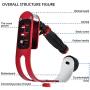 AFUNTA Pro Handheld Video DSLR Camera Stabilizer Steady Compatible GoPro Cannon Nikon Sony Camera Cam Camcorder DV Smartphone up to 2.1 lbs with Smooth Pro Steady Glide -Red/Silver/Black