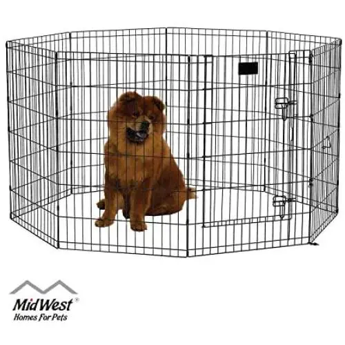 MidWest Homes for Pets Folding Metal Exercise Pen/Pet Playpen MidWest Homes for Pets Folding Metal Exercise Pen/Pet Playpen