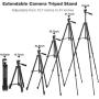 Phone Tripod, 51" Extendable Travel Lightweight Tripod Stand with Carrying Bag, Universal Tripod with Bluetooth Remote, Cell Phone Mount for iPhone Xs/Xs Max/Xr/X/8/8 Plus/Samsung/Android Phone,Camera