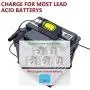 6V/12V Battery Charger 1.5A Trickle Charger and Auto Battery Maintainer Smart Float Charger for Car Motorcycle Boat Lawn Mower Tractor RV SLA ATV AGM GEL Lead Acid Batteries (Yellow)