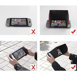 BonFook Mobile Phone Screen Sunshade Protector Outdoor Sun Hood Foldable Cover Anti-Glare for Nintendo Switch Console (6.2Inch)