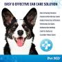 Pet MD Cat and Dog Ear Cleaner Wipes - Advanced Otic Veterinary Ear Cleaner Formula - Dog Ear Infection Treatment Eliminates Yeast and Bacteria - 100 Alcohol Free Ear Wipes with Soothing Aloe Vera