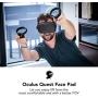 VR Face Cover Cushion Replacement(8mm/12mm) for KIWI design Q2 Face Pad, ONLY Usable for Q2 Oculus Quest Facial Interface Bracket of KIWI design, PU Leather Foam Eye Mask Pad Replacement, 2 Packs