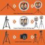 Ring Light with Stand, LED Selfie Ring Light YouTube Video Makeup Phone, 2020 Newest for YouTube Video/Photography (Black-12 Inch)