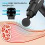 Muscle Massage Gun, Quiet Deep Tissue Massage Gun for Athletes Percussion Massager Handheld for Soreness Miudaml U3 Black