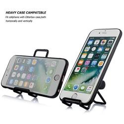 Adjustable Cell Phone Stand, Universal Multi Angle Stand Holder for iPhone X, iPhone 8/7/6S/6/Plus, Samsung and All Android Smartphones-Black