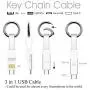 Keychain Charger Magnetic Portable Charging Cable 3 in 1 Multi Short Small Fast Charging Cord Compatible All Smartphones Smart Device (White) Keychain Charger Magnetic Portable Charging Cable 3 in 1 Multi Short Small Fast Charging Cord Compatible All Smartphones Smart Device (White)
