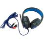 Gaming Headset Noise Cancelling Over Ear Headphones with Mic, LED Lights for PC Laptop Mac iPad Computer Smartphones USA Shipping(Black Blue)