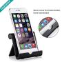 Aibocn Multi-Angle Cell Phone Stand, Adjustable Flodable Holder for Tablets Smartphones and E-Readers Compatible with iPhone iPad Air iPod Samsung Galaxy and More, Black