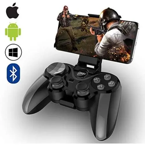 Mobile Game Controller,ZUOXI Wireless 4.0 Bluetooth Gamepad with Joystick, Multimedia Game Controller Compatible with iOS Android Mobile Phone PC Android TV Box Without Rooting (Grey) Mobile Game Controller,ZUOXI Wireless 4.0 Bluetooth Gamepad with Joystick, Multimedia Game Controller Compatible with iOS Android Mobile Phone PC Android TV Box Without Rooting (Grey)