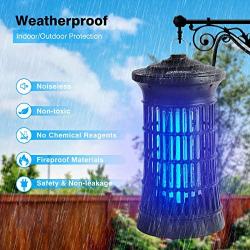 Supink Bug Zapper for Outdoor & Indoor, Electric Mosquito Zapper Fly Insect Killer Lamp (4200V High Powered), Waterproof Mosquito Traps with 18W Light Buld for Home, Garden, Backyard, Patio, Bedroom