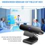 Webcam with Microphone,EAUOH HD 1080P(30fps) Streaming Webcam for Desktop Laptop/PC, Fixed Focus Web Conference Camera for Video Calling,Recording,Online Course and Gaming