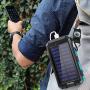Solar Power Bank Portable Charger 20000mah Waterproof Battery Backup Charger Solar Panel Charger with Dual LED Flashlights and Compass for iPhone Android CellPhones
