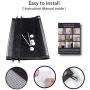 Queenii Magic Gate for Dogs Pet Safety Gate, Mesh Dog Gate Portable Folding Safe Guard Install Anywhere, Safety Fence for Hall Doorway-No Smell 41" x 31"
