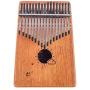 Kalimba 17 Keys Thumb Finger Piano - Mbira - Solid Mahogany and Portable with Carrying Bag and Instructions