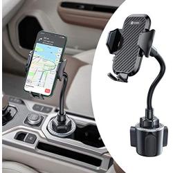 Andobil Cup Holder Phone Mount Ultimate Easy Clamp Hands-Free Cup Phone Holder for Car, Adjustable Long Neck Cup Phone Cradle Car Mount Compatible for iPhone SE/11 Pro/XR/XS Max/X/8 Plus/Samsung S20+