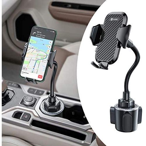 Andobil Cup Holder Phone Mount Ultimate Easy Clamp Hands-Free Cup Phone Holder for Car, Adjustable Long Neck Cup Phone Cradle Car Mount Compatible for iPhone SE/11 Pro/XR/XS Max/X/8 Plus/Samsung S20+