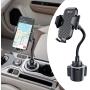 Andobil Cup Holder Phone Mount Ultimate Easy Clamp Hands-Free Cup Phone Holder for Car, Adjustable Long Neck Cup Phone Cradle Car Mount Compatible for iPhone SE/11 Pro/XR/XS Max/X/8 Plus/Samsung S20+