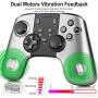 Wireless Controller for Nintendo Switch, Remote Switch Pro Controller Gamepad Joystick for Nintendo Switch Console, Adjustable Turbo Dual Shock Gyro 6-Axis (Gray)