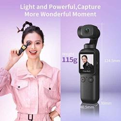 Feiyu Pocket 2 in 1 Handheld Gimbal Camera Stabilizer Vlogger Camera 4K Integrated Camera Gimbal Hyperlapse Motion Time-Lapse Panorama 8X Slow Motion Video Vlogger Gimbal with Mini Tripod Phone Mount