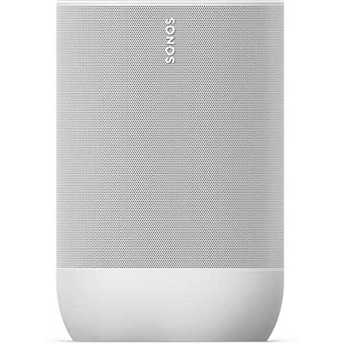 Sonos Move - Battery-Powered Smart Speaker, Wi-Fi and Bluetooth with Alexa Built-in - Lunar White