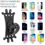 YSONG Bike Phone Mount, 360°Rotation Silicone Phone Holder for Bike Holder, Universal Motorcycle Handlebar Mount Compatible, Stroller,Bike Accessories