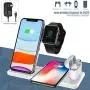 2020 Updated 4 in 1 Wireless Charger, 15W Foldable Wirelesss Charger Stand Compatible for iWatch 1/2/3/4/5 and Airpod, iPhone 11/11 Pro Max/X/XS Max/8, Fast Charging Wireless Charging Station(White) 2020 Updated 4 in 1 Wireless Charger, 15W Foldable Wirelesss Charger Stand Compatible for iWatch 1/2/3/4/5 and Airpod, iPhone 11/11 Pro Max/X/XS Max/8, Fast Charging Wireless Charging Station(White)