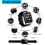 Smart Watch,Smartwatch for Android Phones, Smart Watches Touchscreen with Camera Bluetooth Watch Phone with SIM Card Slot Watch Cell Phone Compatible Android Samsung iOS Phone XS X8 7 10 11 Men Women