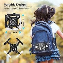 DROCON Mini Drones for Kids, Portable Pocket Quadcopter with Altitude Hold Mode, One-Key Take-Off & Landing, 3D Flips and Headless Mode, Easy to Fly for Beginners