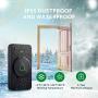 Wireless Doorbell, AVANTEK Mini Waterpoof Door Bell Kit Operating at 1000 Feet with 52 Chimes, 5 Volume Levels and LED Flash, Doorbell Chime with CD Quality Sound, Easy Setup