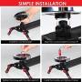 Kamerar 31” Fluid Motion Video Slider: flywheel, counterweight, light carbon fiber rails, adjustable legs, dslr camera/camcorder stabilization track, tripod mount ready, stabilizer for filming