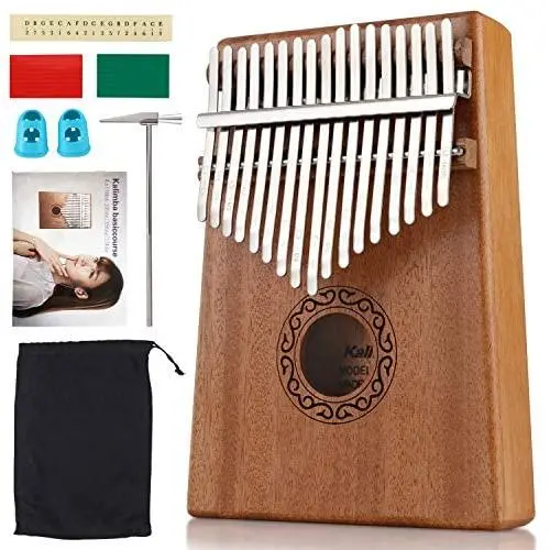WoneNice 17 key kalimba Thumb Piano, Mbira Solid Mahogany Finger Piano, Gift for Kids Adult Beginners WoneNice 17 key kalimba Thumb Piano, Mbira Solid Mahogany Finger Piano, Gift for Kids Adult Beginners