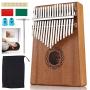 WoneNice 17 key kalimba Thumb Piano, Mbira Solid Mahogany Finger Piano, Gift for Kids Adult Beginners