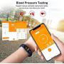 Blood Pressure Watch Fitness Tracker RIVERSONG Waterproof Color Screen Sport Smart Bracelet Band Activity Monitor with Heart Rate Calories Pedometer Sleeping Tracking Call/SMS Reminder for Smartphones