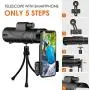 Monocular Telescope - 12X50 High Power 【HD Monocular for Bird Watching】 with Smartphone Holder & Tripod IPX7 Waterproof Monocular Made by Hyper FMC BAK4 Prism & Eco-Friendly Materials Monocular Telescope - 12X50 High Power 【HD Monocular for Bird Watching】 with Smartphone Holder & Tripod IPX7 Waterproof Monocular Made by Hyper FMC BAK4 Prism & Eco-Friendly Materials