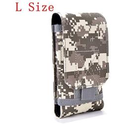 Tactical MOLLE Smartphone Holster, Universal Army Mobile Phone Belt Pouch EDC Security Pack Carry Accessory Kit Blowout Pouch Belt Loops Waist Bag Case for iPhone 6/6s 6plus Samsung Galaxy S7 S6 Edge