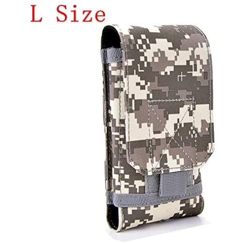 Tactical MOLLE Smartphone Holster, Universal Army Mobile Phone Belt Pouch EDC Security Pack Carry Accessory Kit Blowout Pouch Belt Loops Waist Bag Case for iPhone 6/6s 6plus Samsung Galaxy S7 S6 Edge