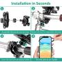 Bovon Bike Phone Mount with 360 Rotation, Anti-Shake Adjustable Motorcycle Phone Mount for Bicycle & Scooter, Compatible with iPhone SE/11 Pro Max/11 Pro/11/XS/XS Max/XR/8, Samsung S20/S20 Plus